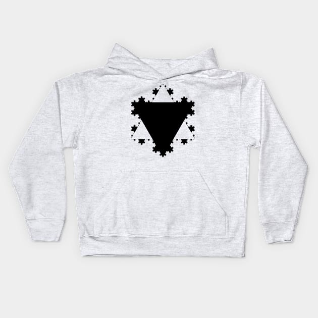 Koch Curve XI Kids Hoodie by rupertrussell